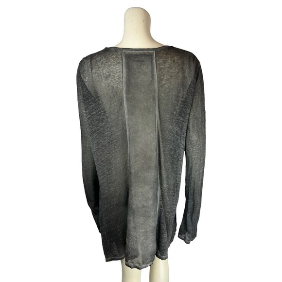 Pete & Greta Johnny Was Linen Tunic Size S Long Sleeve Oversized Lagenlook Sheer - Picture 4 of 12